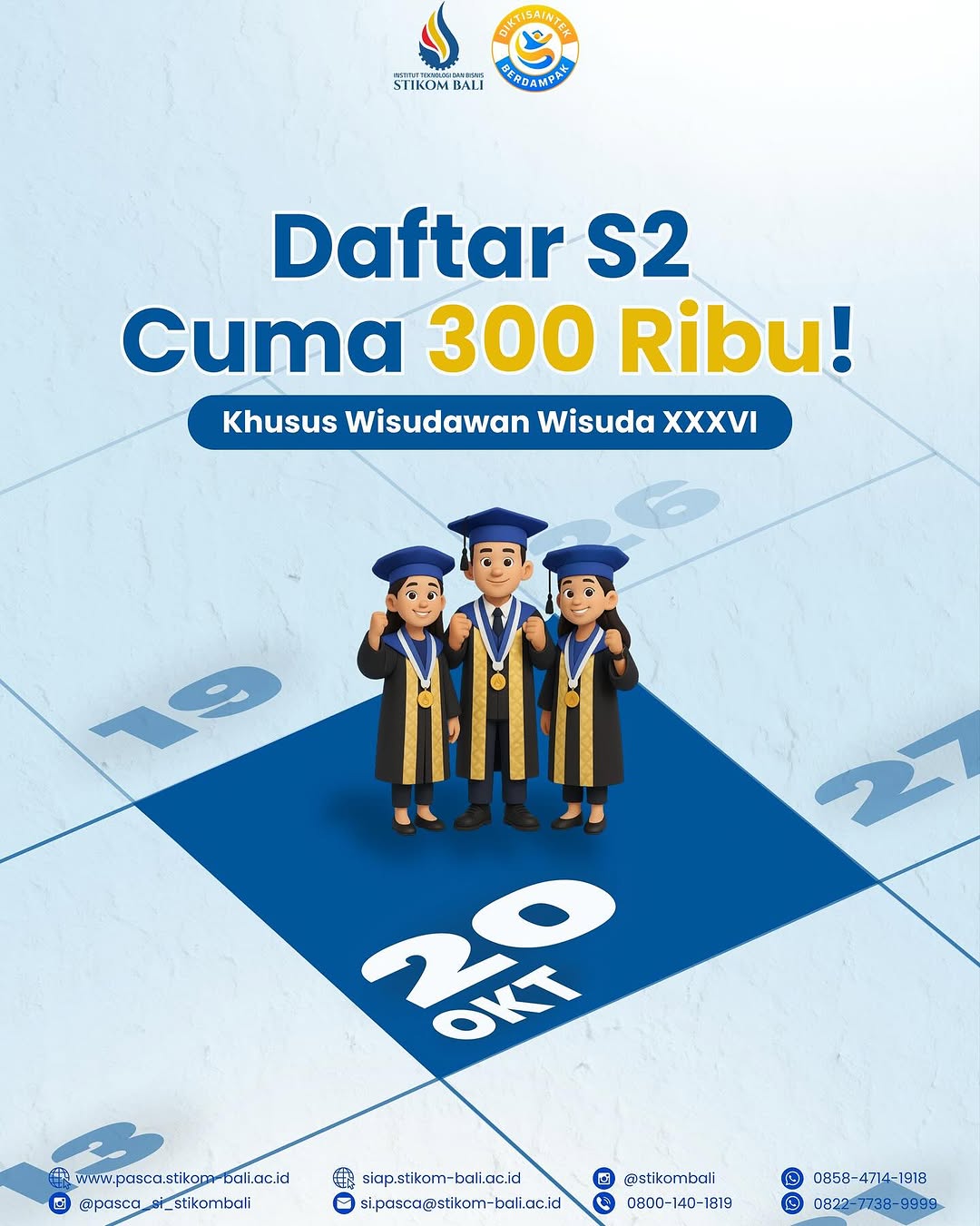 Daftar S2 Cuma 300 Ribu! Khusus Wisudawan Wisuda XXXVI