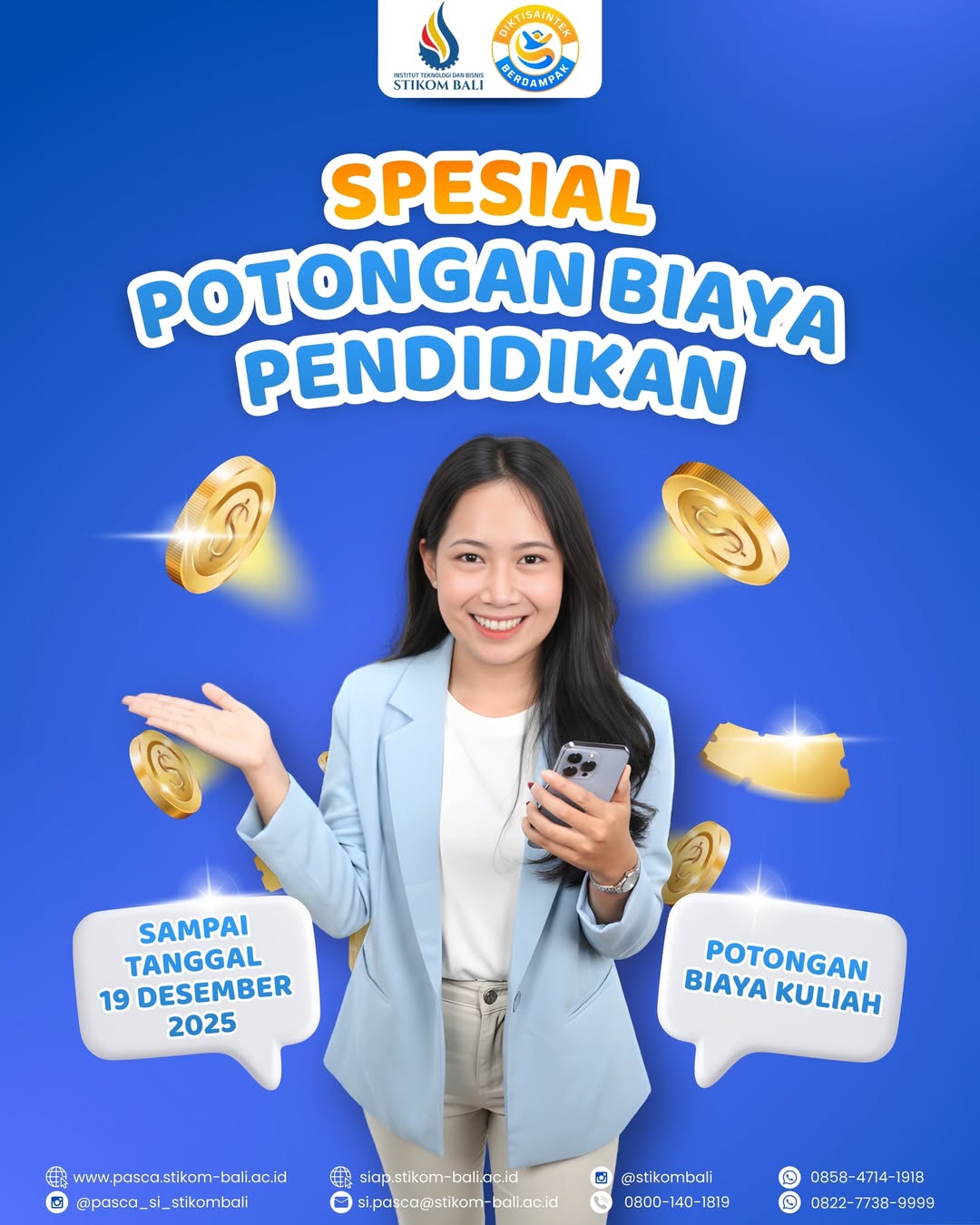 Kesempatan tidak datang dua kali, yuk segera daftar dan dapatkan potongan biaya pendidikan😍👏