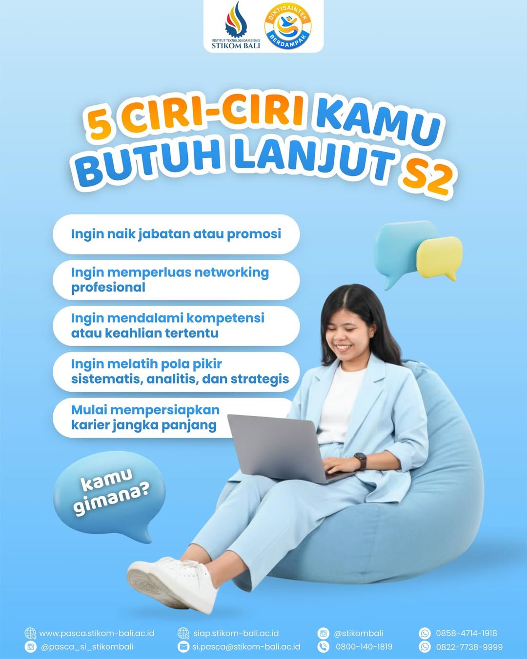 Kalau kamu masuk ke ciri-ciri di atas, mungkin ini saatnya kamu lanjut S2🤔