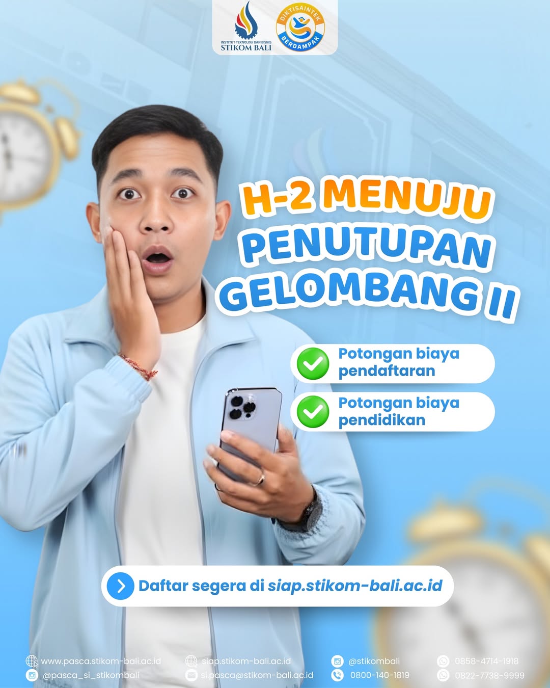 H-2 Pendaftaran Gelombang II Berakhir🤩🔥