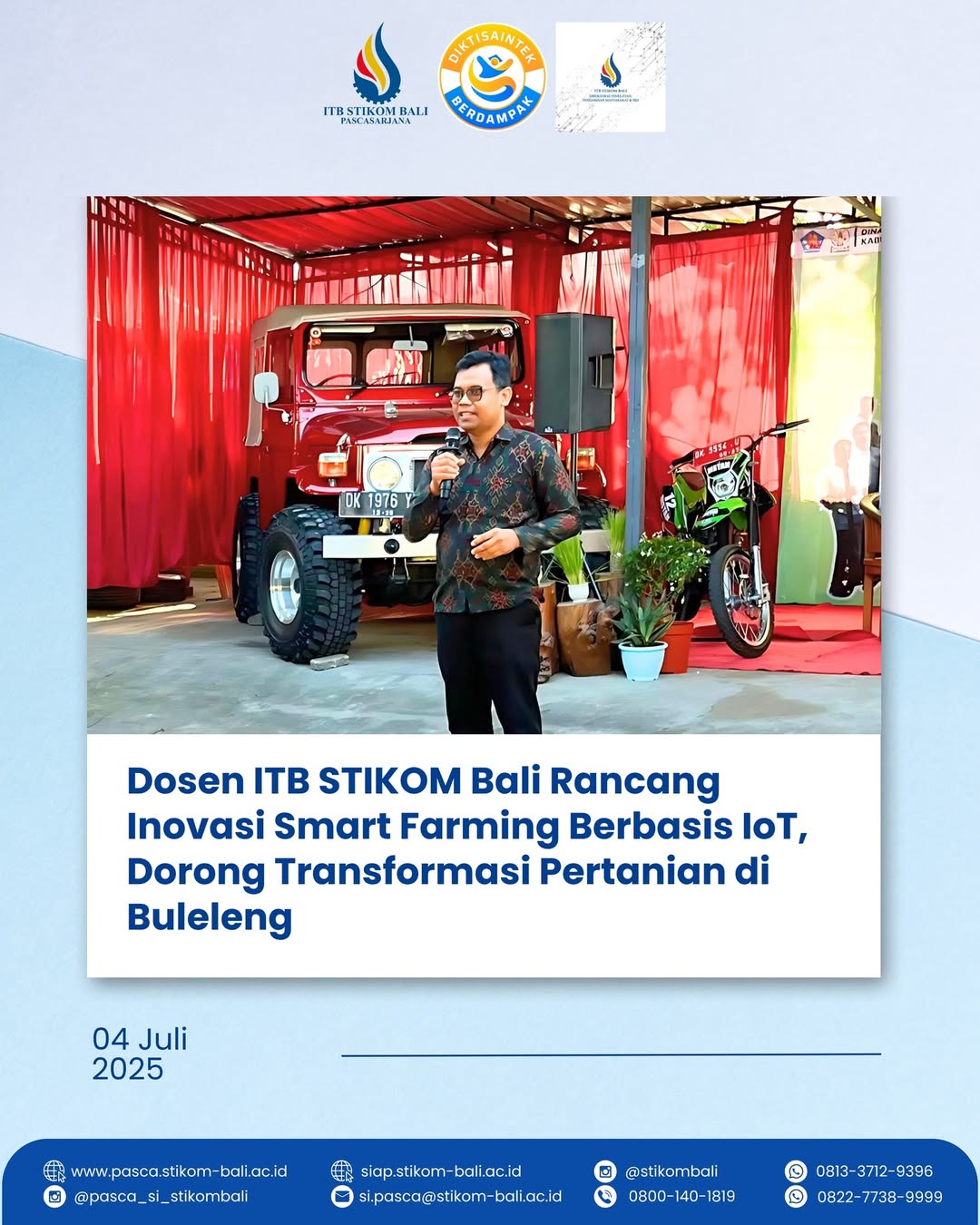 Inovasi Smart Farming dari ITB STIKOM Bali!🤩👏