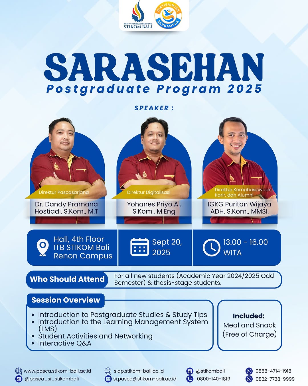  Sarasehan Postgraduate Program 2025