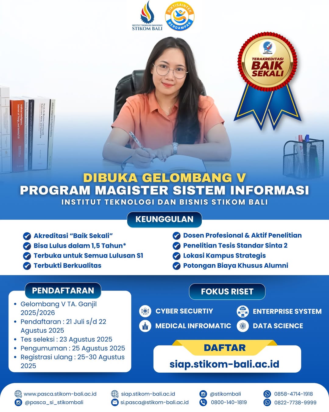 Penerimaan Mahasiswa Baru Program Pascasarjana Gelombang V🎓🔥