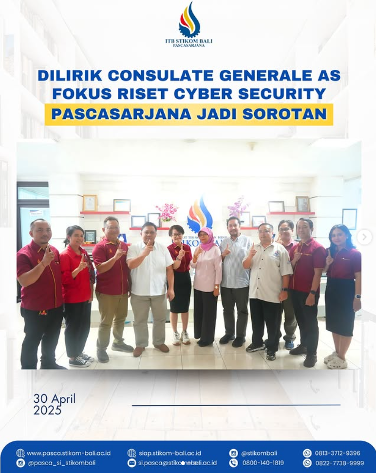 ITB STIKOM Bali dilirik Konsulat Jenderal AS!😍👏