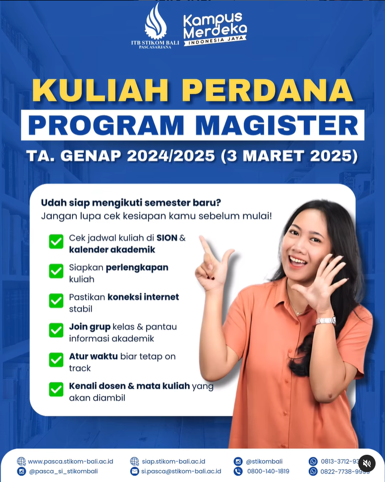 Kuliah Perdana Program Magister T.A. Genap 2024/2025 (3 Maret 2025)