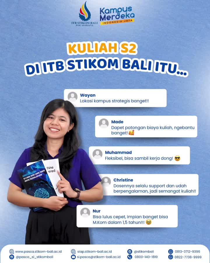 Kuliah S2 di ITB STIKOM Bali itu…