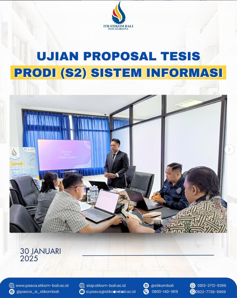 Ujian Proposal Tesis Prodi (S2) Sistem Informasi