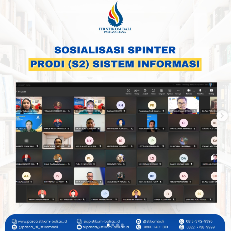Sosialisasi SPINTER Prodi S2 Sistem Informasi