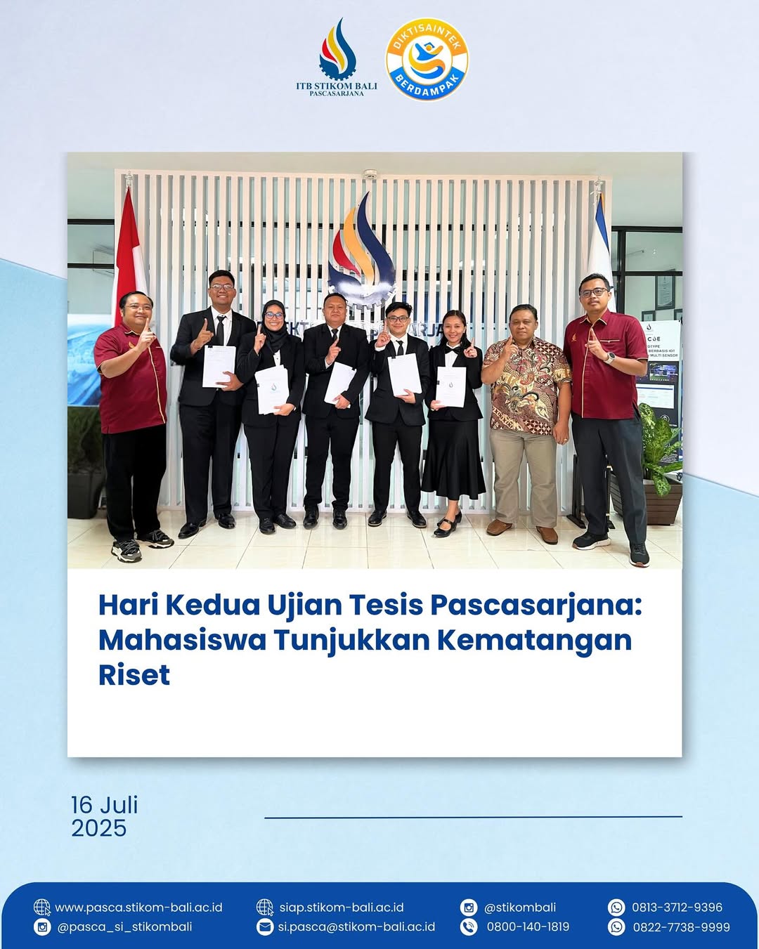 Wow! Ujian tesis hari ke dua selesai😍🔥