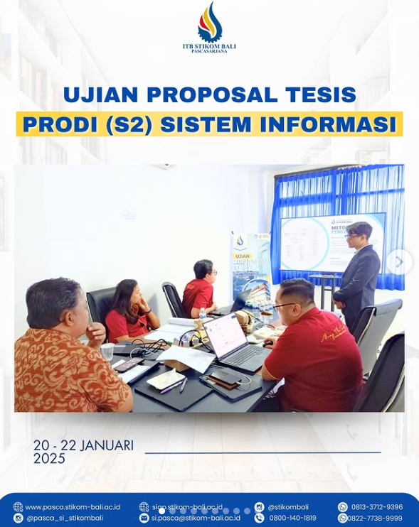 Ujian Proposal Tesis Prodi (S2) Sistem Informasi